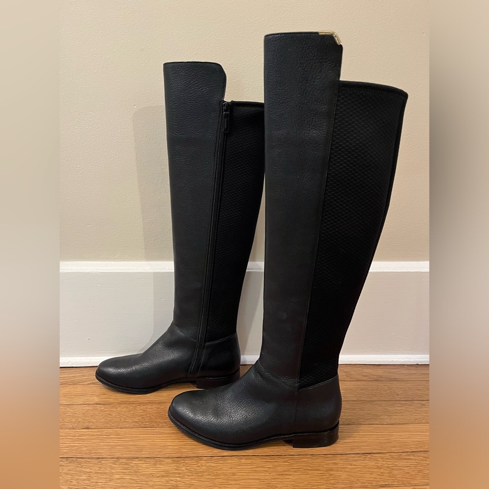 COLE HAAN BLACK KNEE BOOT